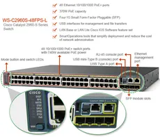 سوییچ WS-C2960S-48FPS-L سیسکو
