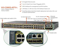 سوییچ WS-C2960S-48TS-L سیسکو