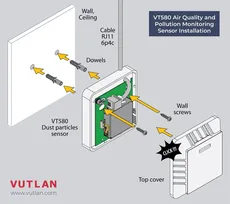 حسگر کیفیت هوا و ذرات معلق VT580 | Vutlan