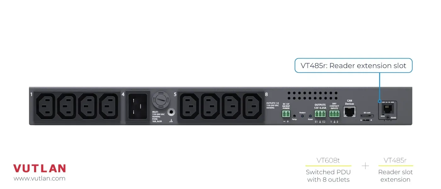 ماژول توزیع برق هوشمند ۸ پورت VT608t |Vutlan