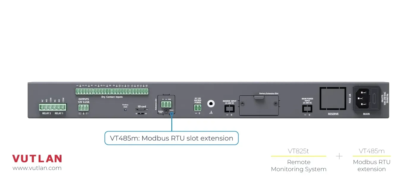 سامانه مانیتورینگ دیتا سنتر  VT825 | Vutlan