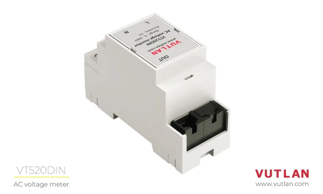 سنسور مانیتور ولتاژ AC مدل VT520DIN | Vutlan