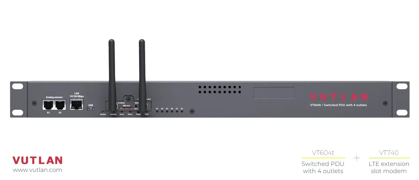 واحد توزیع برق هوشمند سوئیچ‌پذیر ۶ پورتی VT604t | Vutlan
