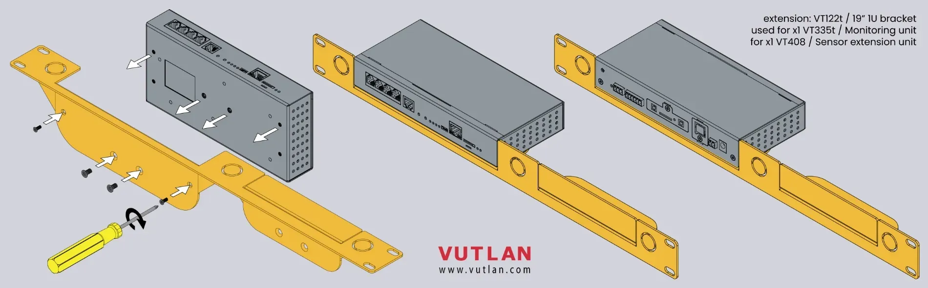 پنل ۱۹ اینچ VT122t برای VT335 |Vutlan