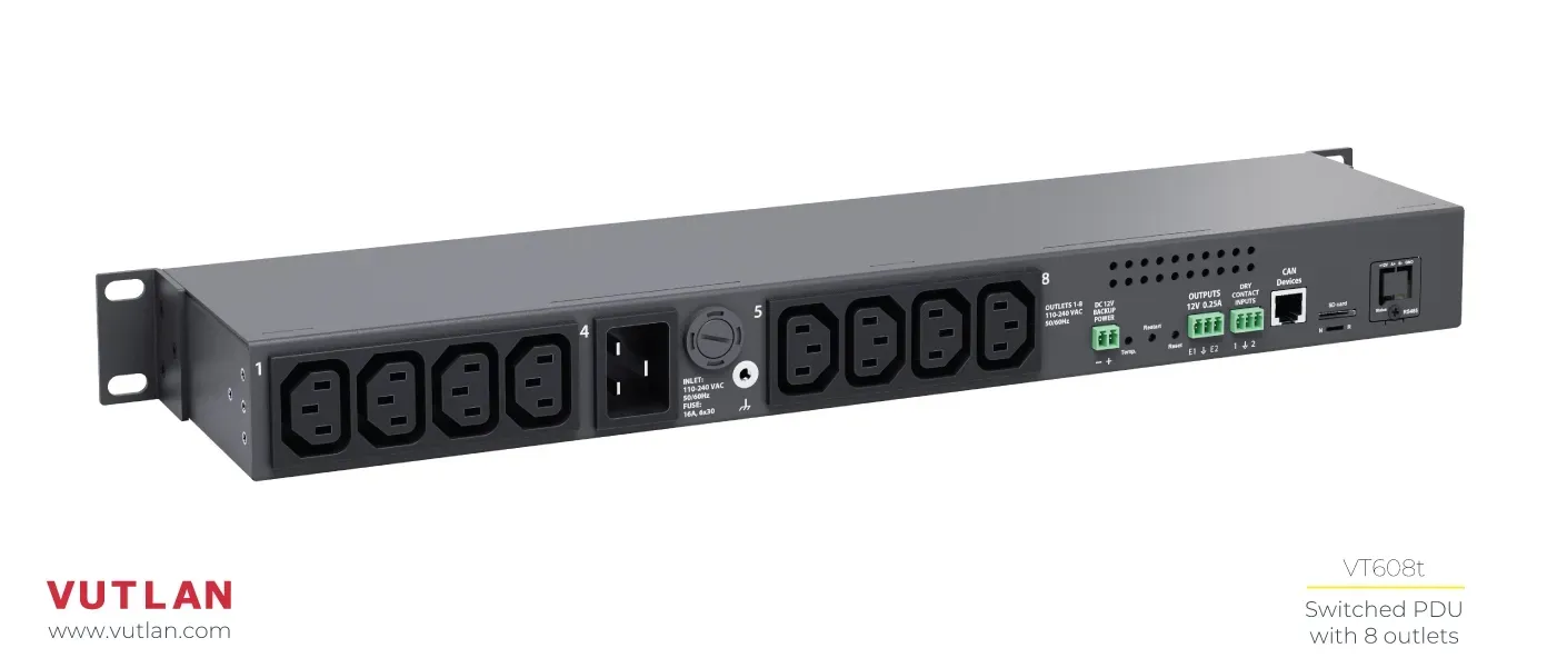ماژول توزیع برق هوشمند ۸ پورت VT608t |Vutlan