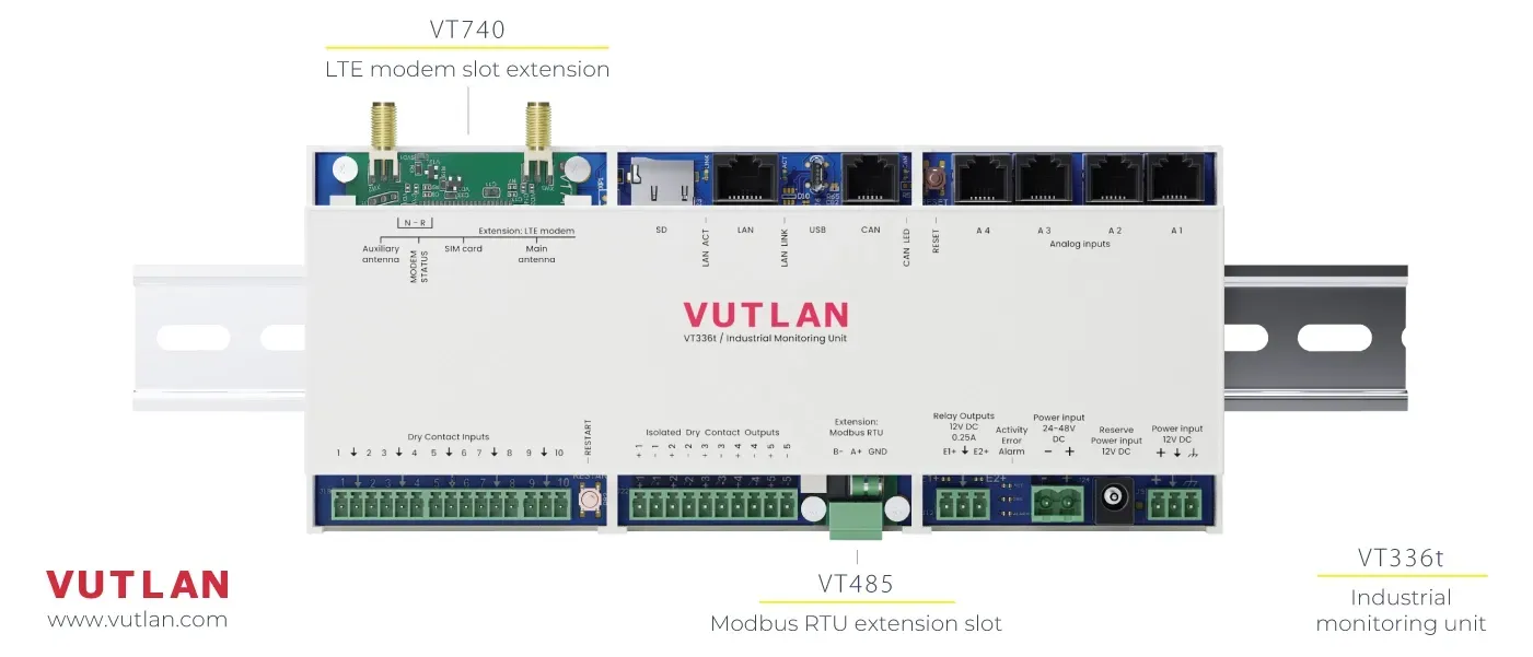 سامانه هوشمند مانیتورینگ صنعتی VT336t
