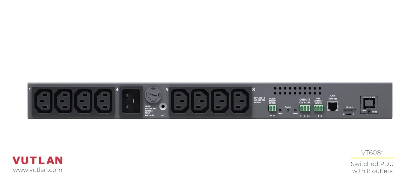 ماژول توزیع برق هوشمند ۸ پورت VT608t |Vutlan