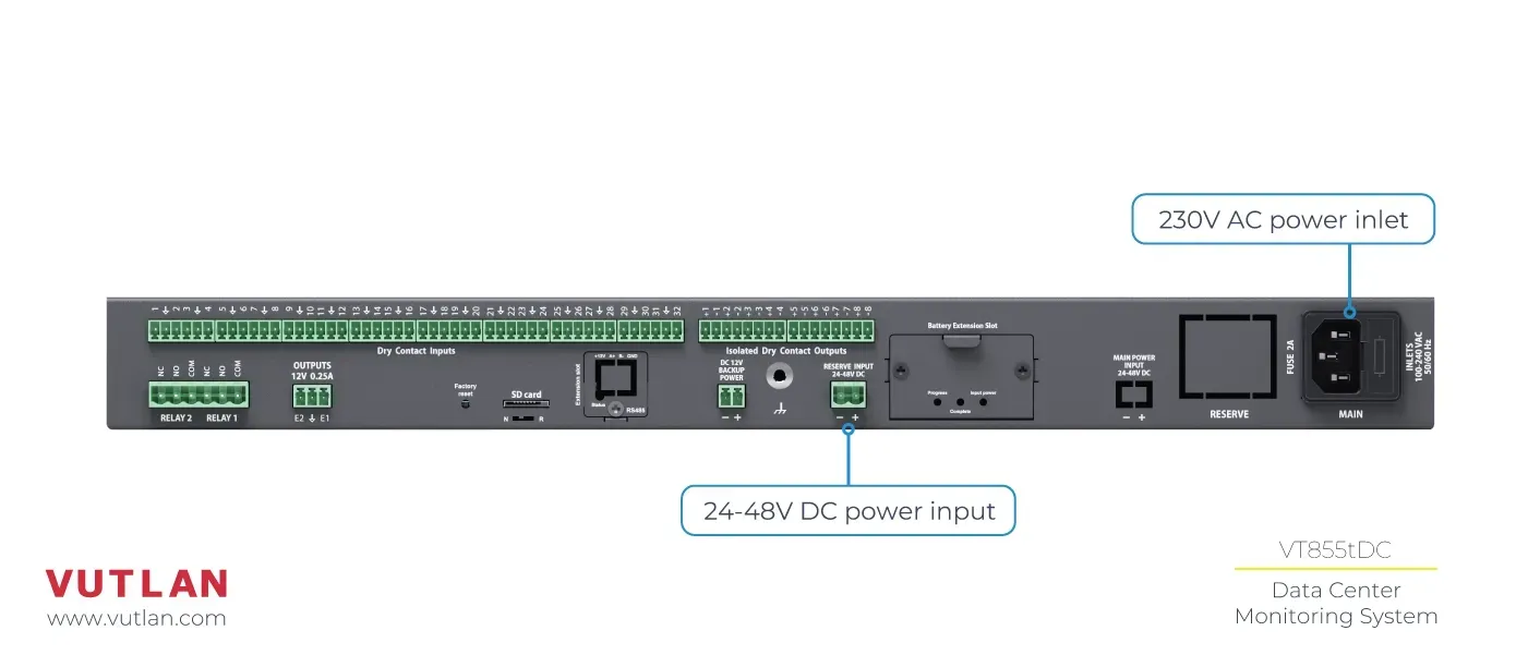 سامانه مانیتورینگ مرکز بزرگ داده VT855t |Vultan