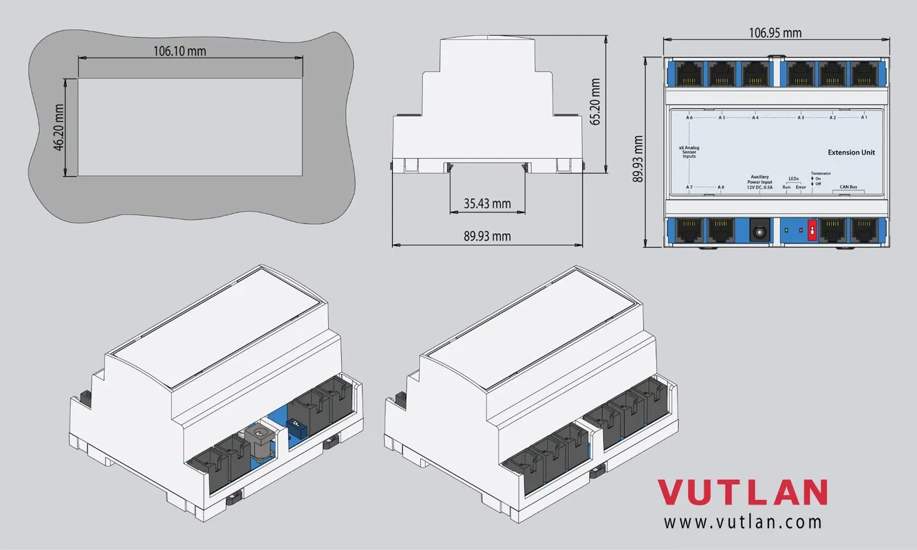 ماژول توسعه سنسورها VT408D |Vutlan 