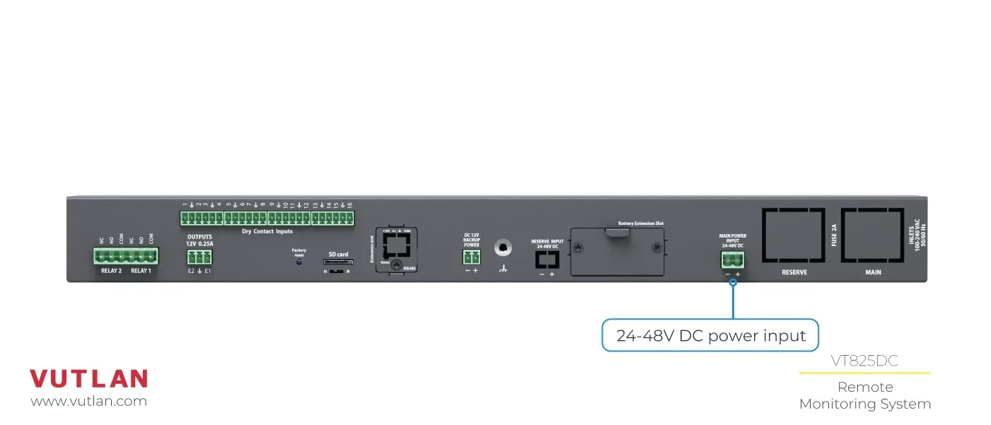 سامانه مانیتورینگ دیتا سنتر  VT825 | Vutlan