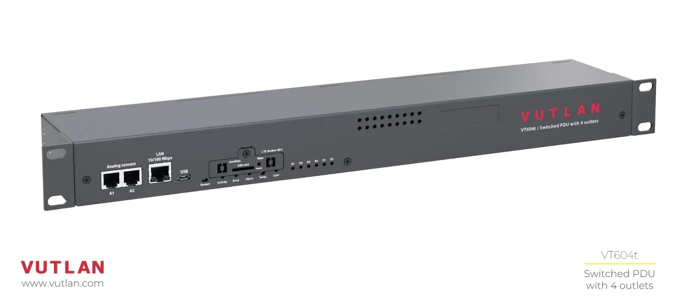 واحد توزیع برق هوشمند سوئیچ‌پذیر ۶ پورتی VT604t | Vutlan